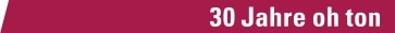 Logo - 30 Jahre oh ton 363x31